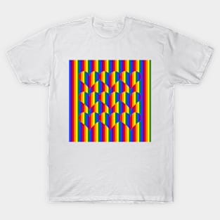 LGBT Striped Hearts T-Shirt